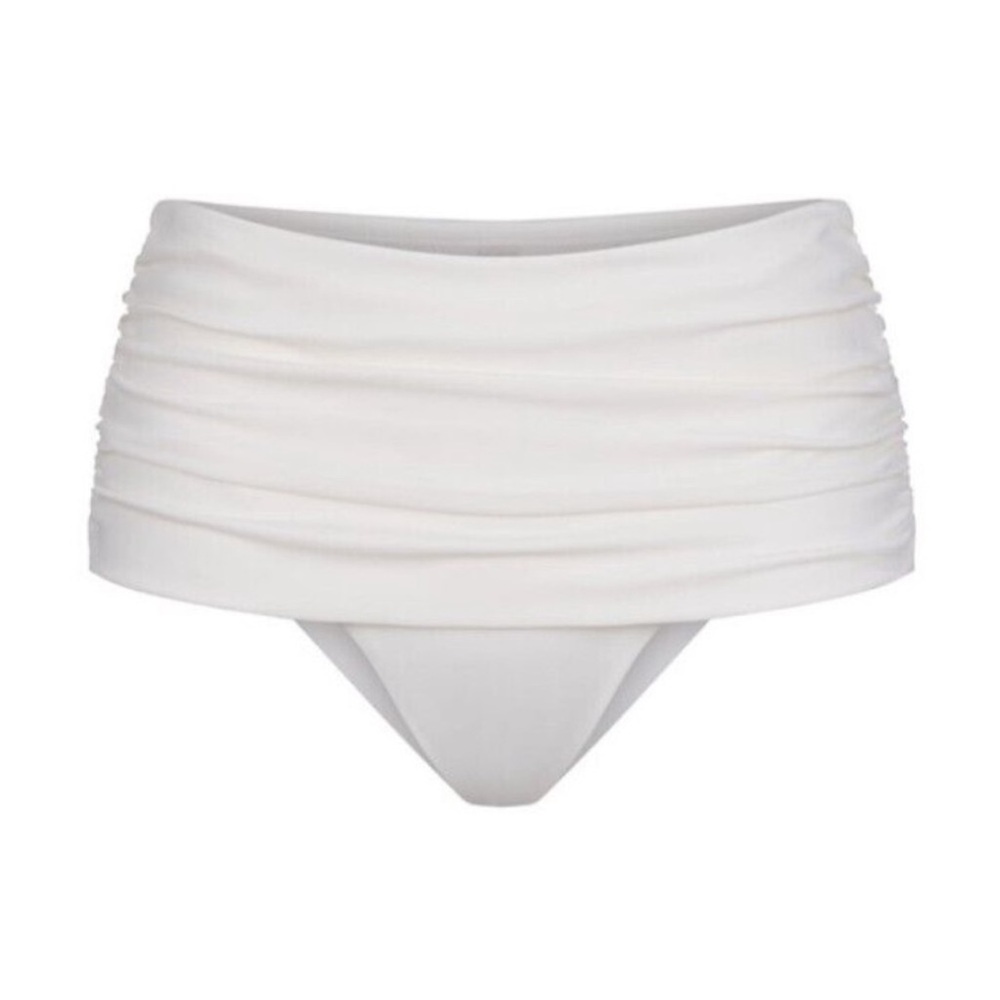 SKIMS Swim Ruched High Waisted Bottoms Marble